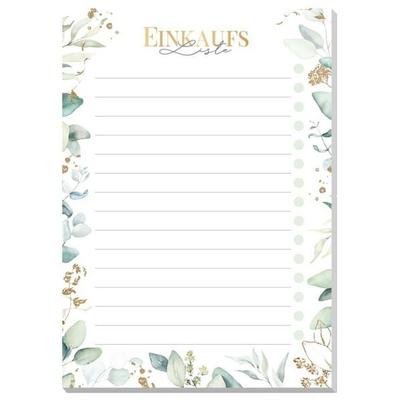 paper&you Block A6 Einkaufsliste [Blattgold] EM