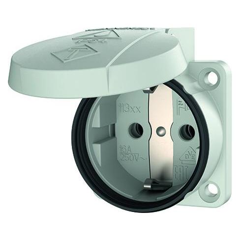Mennekes Anbaudose SCHUKO, 16A2p+E, 230V, IP54,GR AM11330 (11330)