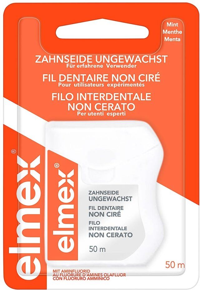Elmex Zahnseide ungewachst mit Aminfluorid