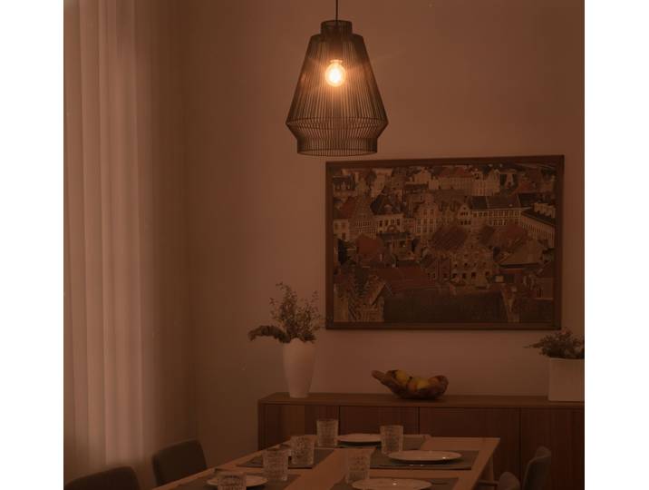 Bohemian hanglamp Bredo Ø 27,5cm zwart Lyora - 110743