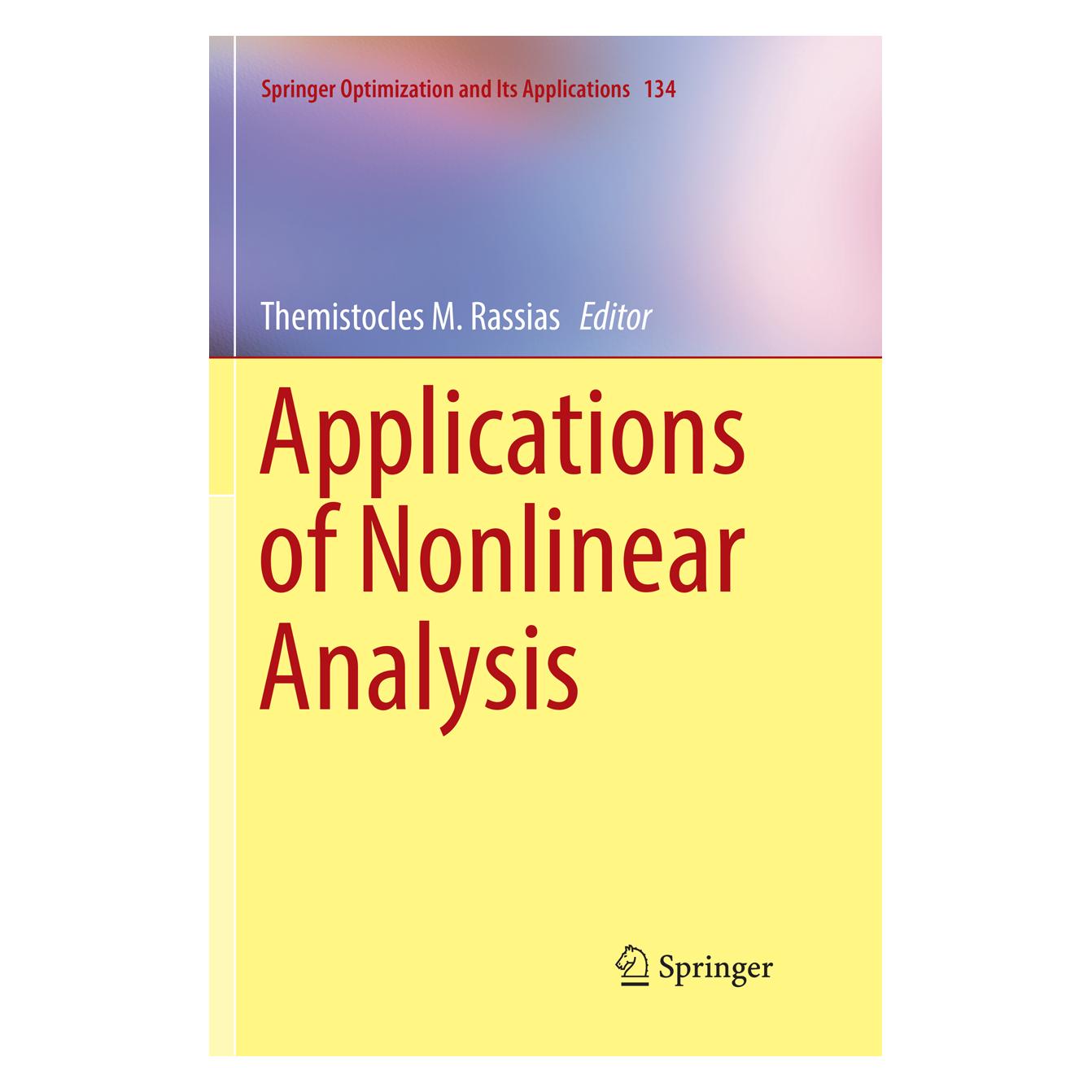 Springer Applications of Nonlinear Analysis (Englisch, Softcover, Themistocles M. Rassias) (56081772)