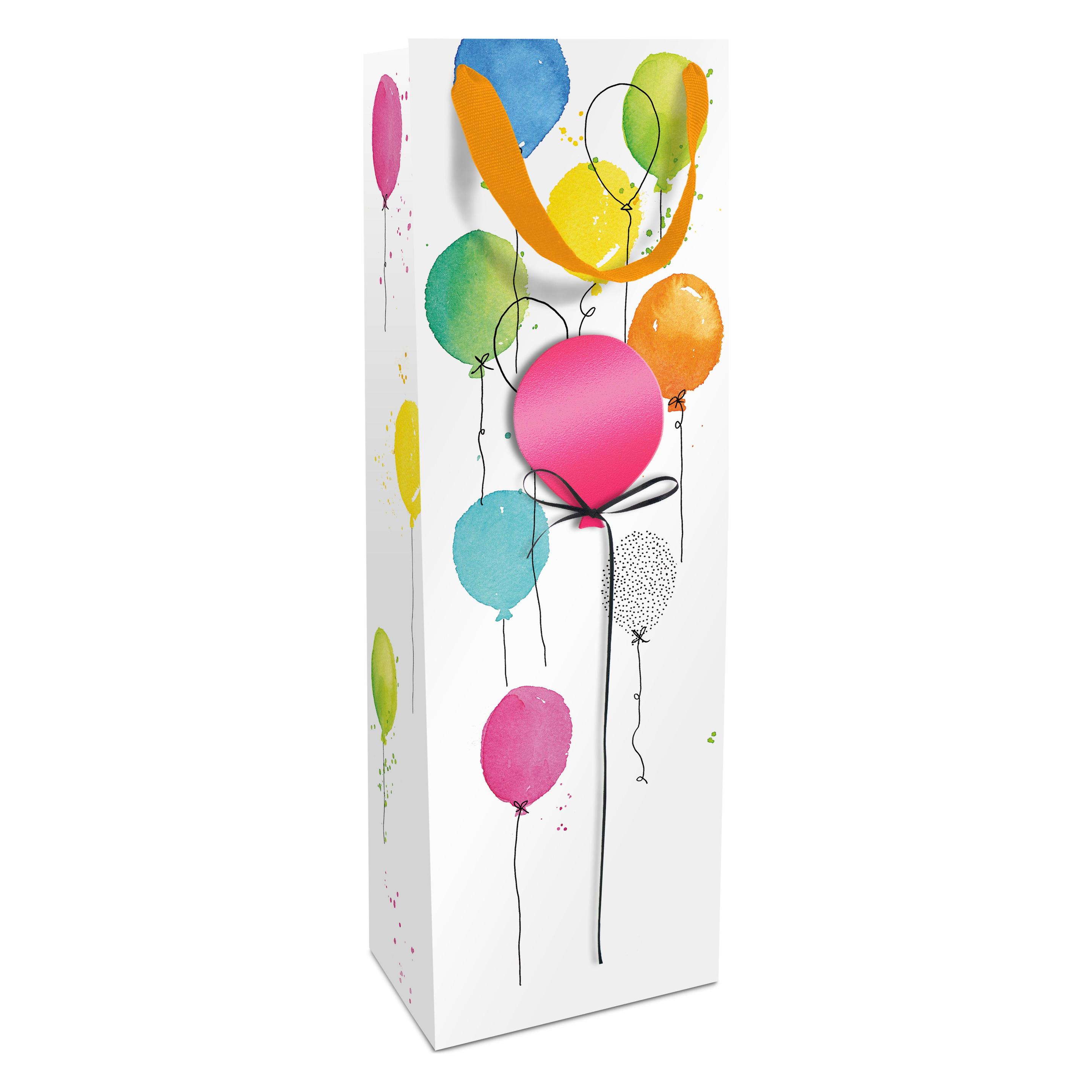 Braun + Company Flaschentragetasche Ballon Party mit Satinband (1594-20142)