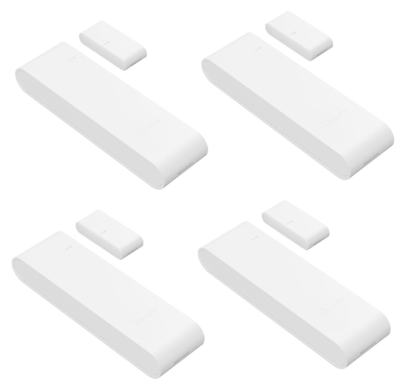 Set van 4 Merkloze Zigbee Raamsensoren met Open/Dicht-status en Sabotagealarm