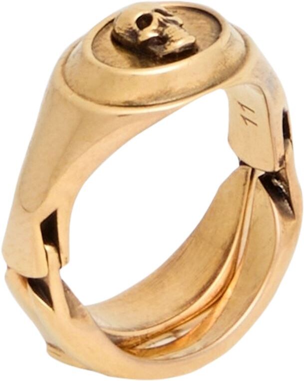 Mcqueen Anillo Hombre Oro 11 Hombre