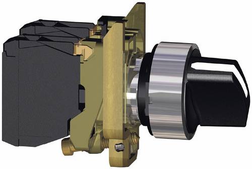 Schneider Electric XB4BD53 Harmony XB4BD53 Wahltaste Drehschalter Schwarz 3 x +/- 45° Drehentriegelung 1St.