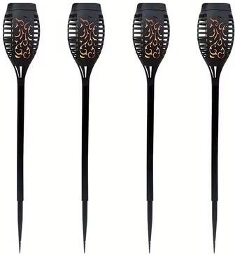 Uplifted Finds 12LED Solar Flickering Flame Torch Lights Waterproof Outdoor Garden Decor n2012 4