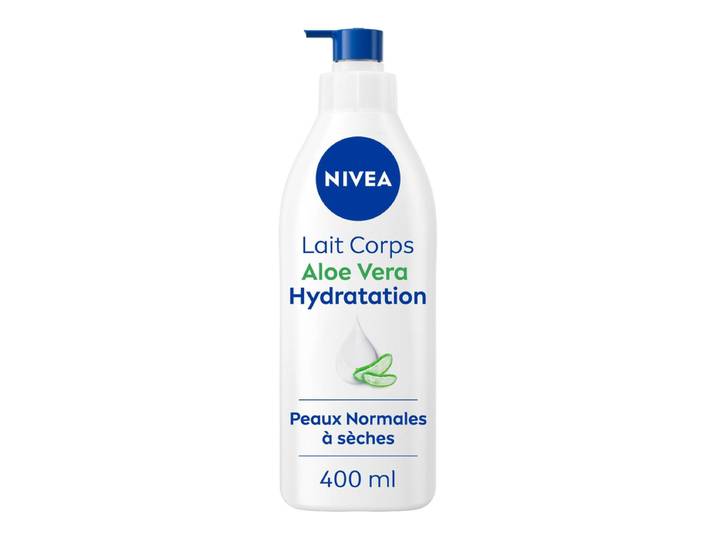 NIVEA Lait Corps Aloe &amp; Hydratation Peaux Normales à Sèches 400 ml