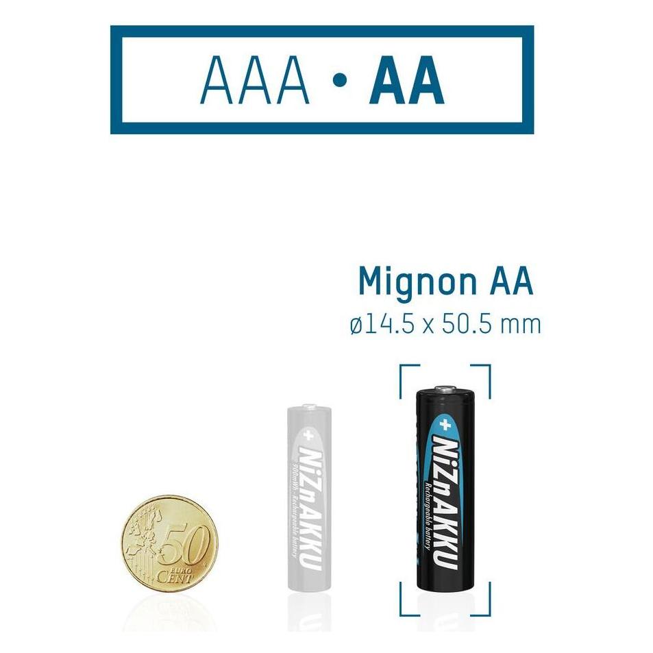 Ansmann NiZN Akku (4 Stk., AA, 1500 mAh) (1322-0005)