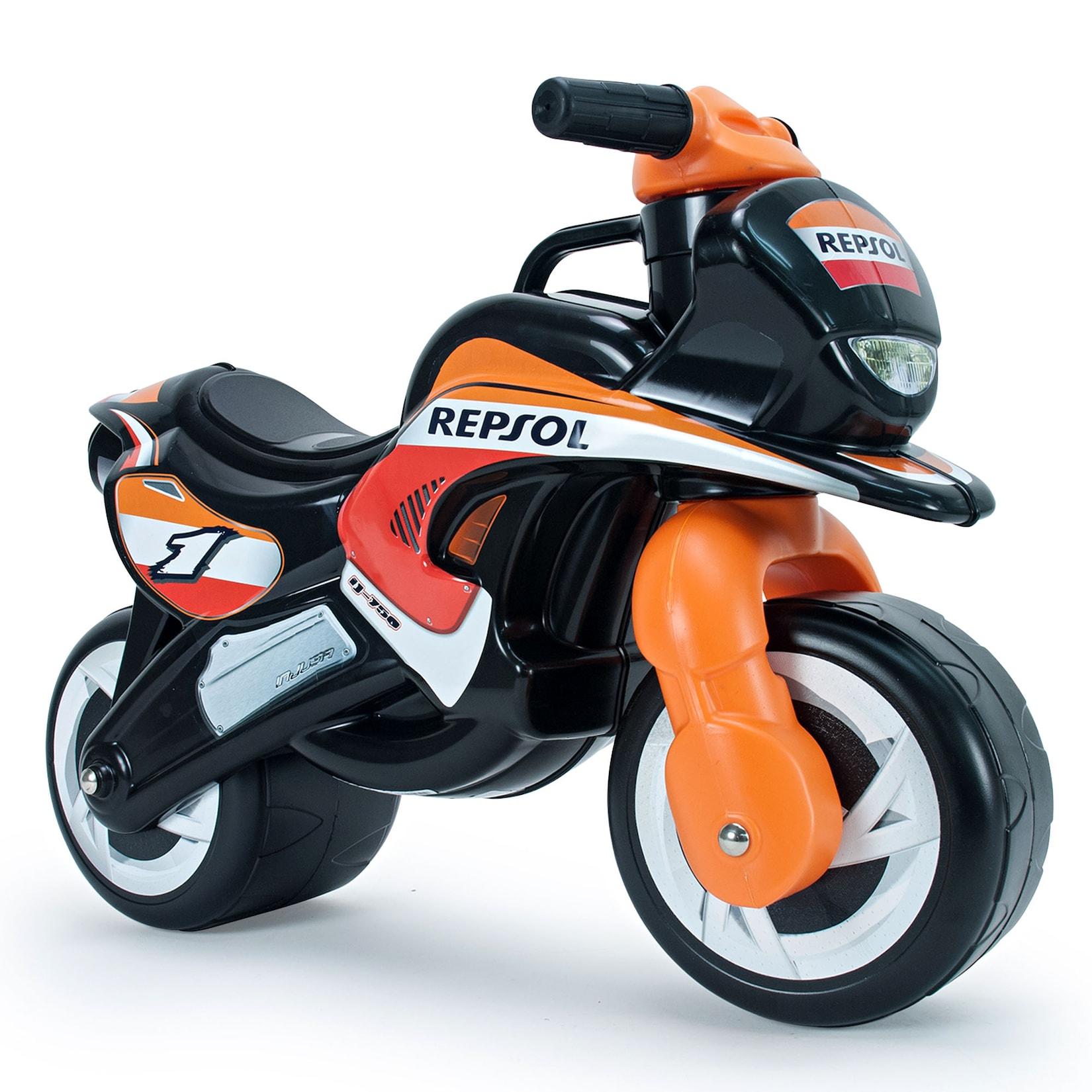 INJUSA Tundra Repsol Moto Laufrad ab 18 Monate – Kindermotorrad im Racing-Design mit breiten Rädern