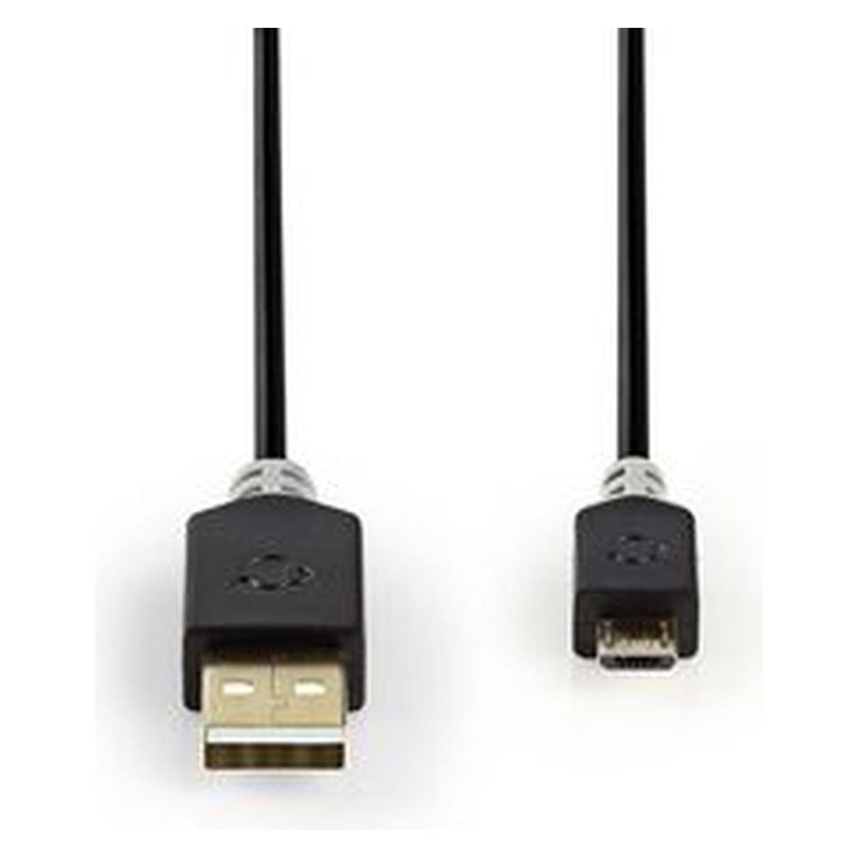 Nedis USB-Kabel 2.0 A Stecker - Micro-B-Stecker 2.0 m (2 m, USB 2.0) (CCBW60500AT20)
