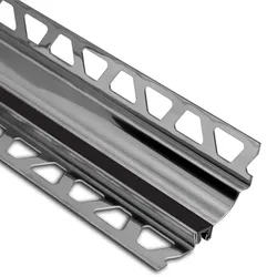 Schlüter Systems DILEX-HKS-E V4A Hohlkehlprofil Edelstahl V4A GS - Graphitschwarz Höhe: 10 mm Länge: 2,5 m