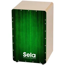 Sela Varios Green (Cajon), Perkussion, Grün, Braun