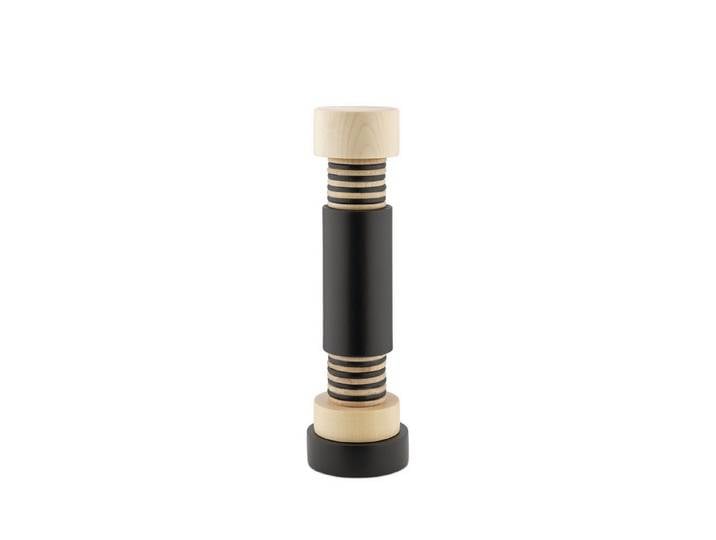 Alessi Salz-/Pfeffermühle Sottsass Collection Schwarz manuell