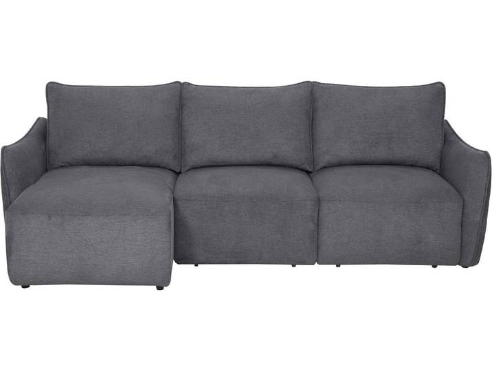 OTTO home Ecksofa FEENY Schlafsofa (260 cm) elektr. Sitztiefenverstellung in 2 Sitzen, Sitze einzeln verstellbar, weicher Webstoff