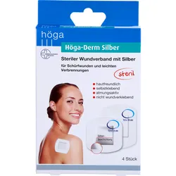 Höga-Derm Silber Steril Wundver. M Silberbeschich 4 ST