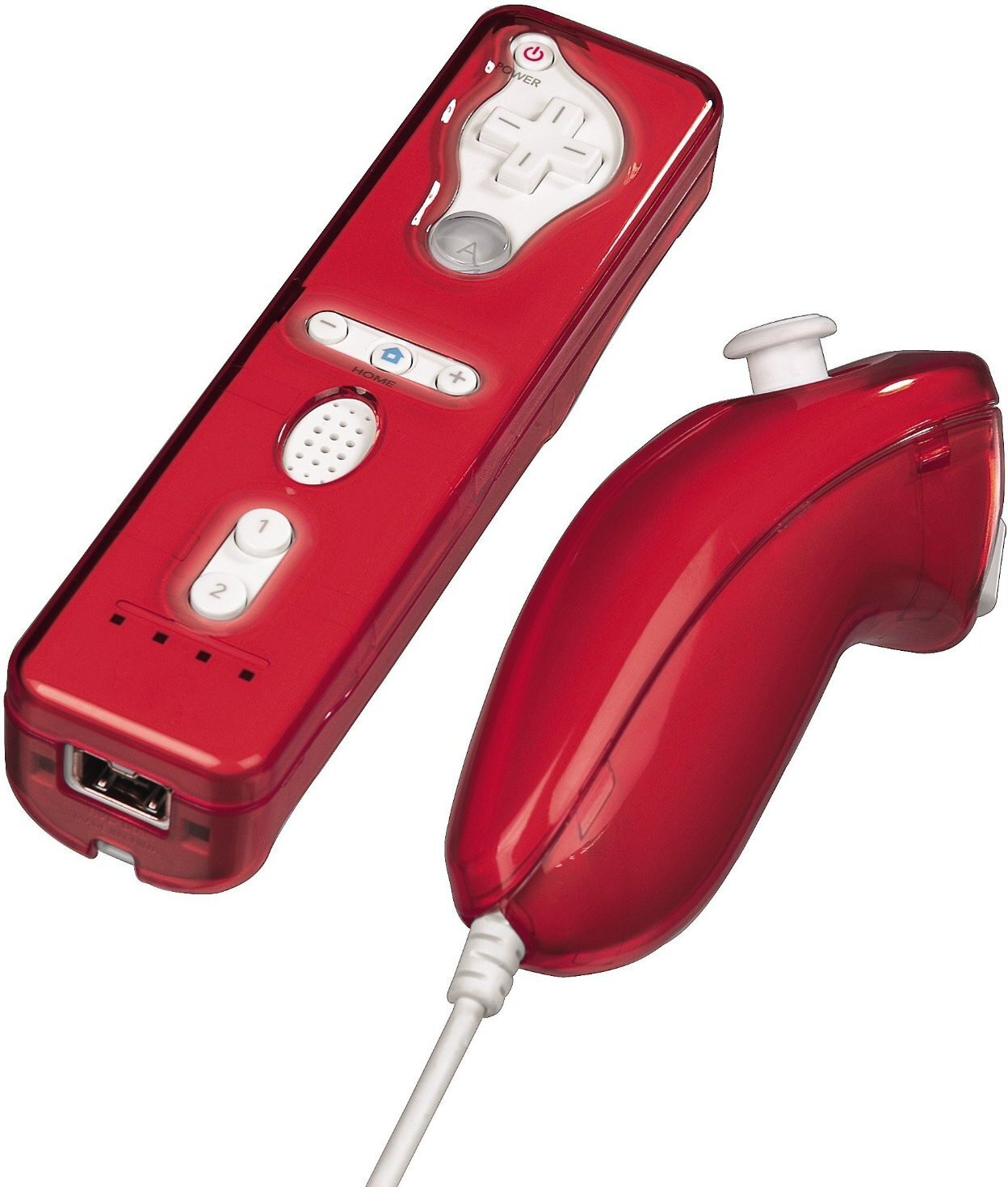 Hama Hardcase set voor Nintendo Wiimote + Nunchuck, Rood