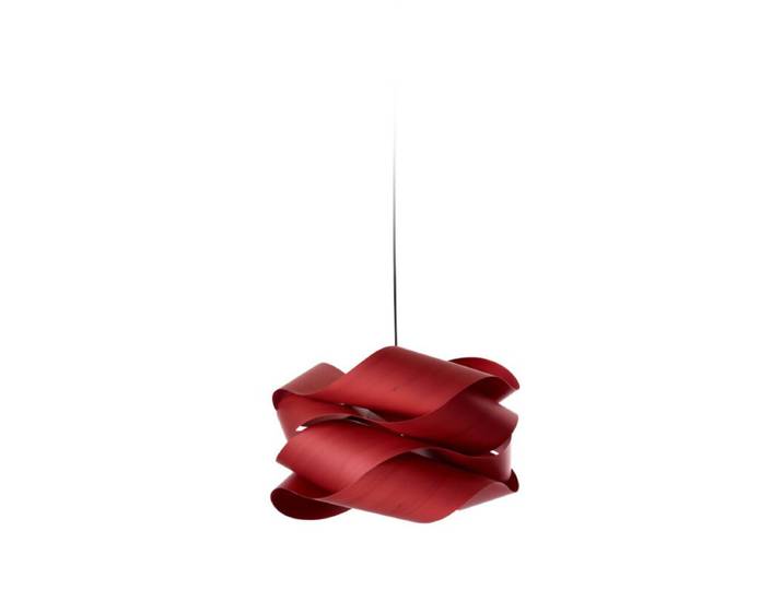 LZF Pendelleuchte Link - Red (Rot) , Schwarz matt , Small Natur,