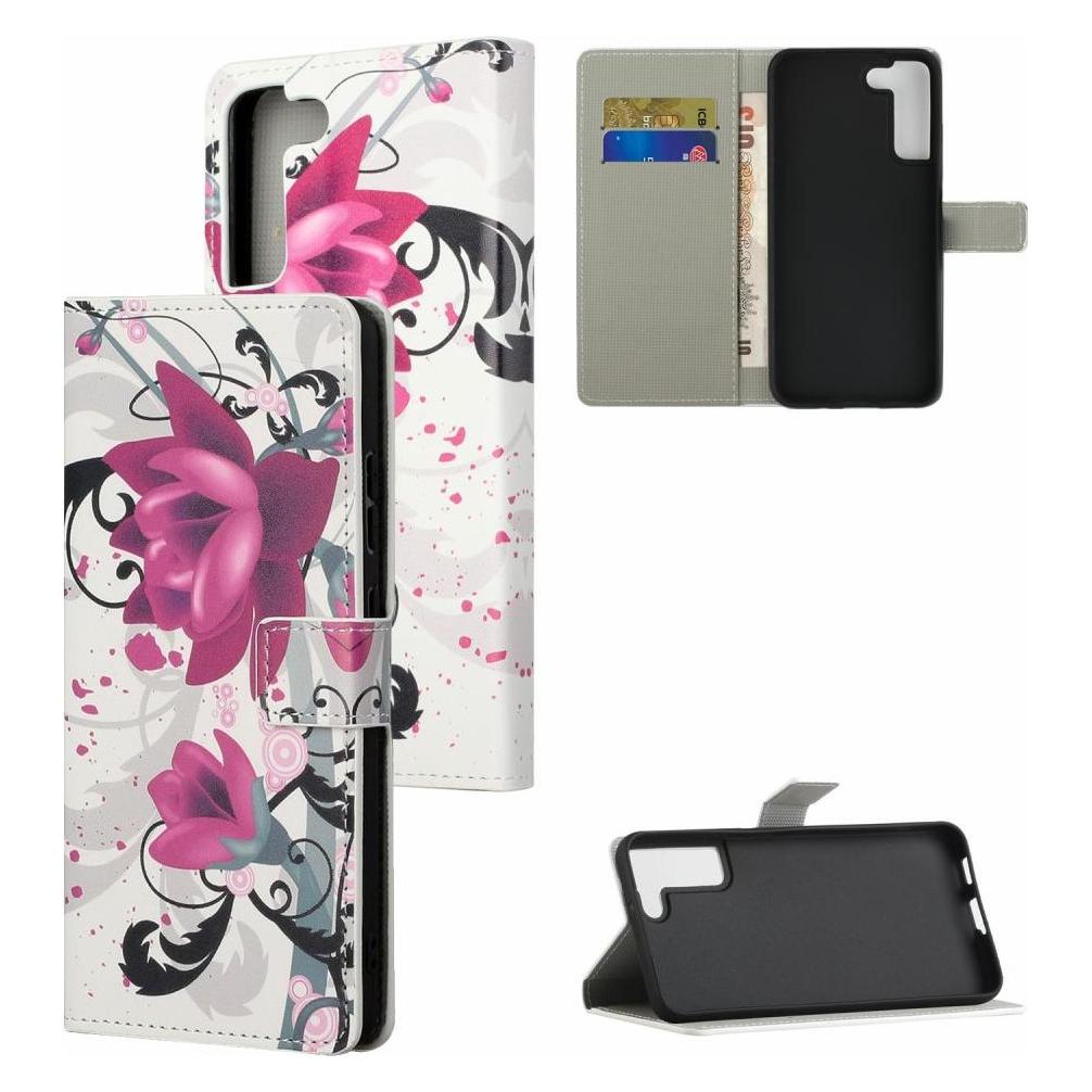 Cover-Discount Galaxy S22 - Leder Hülle Etui Lotus Blüte (Samsung Galaxy S22) (101239951G)