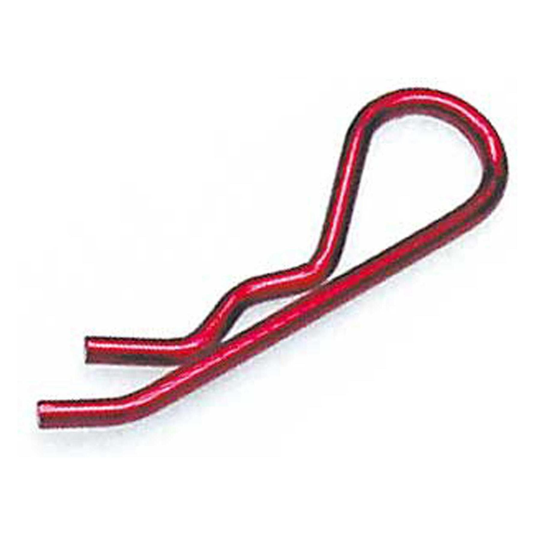 Robitronic karosserieclips metallic rot 1/8 (6 stk.) splinte (RS026R)
