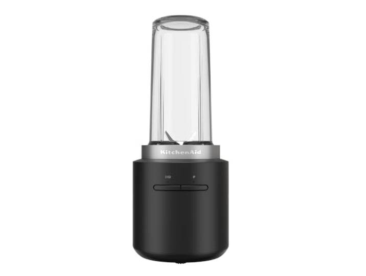 KitchenAid Kabelloser Personal Blender - Go Cordless - 473 ml BPA-freier Becher - Pulse-Taste - Edelstahlklingen - Mit Akku - Schwarz