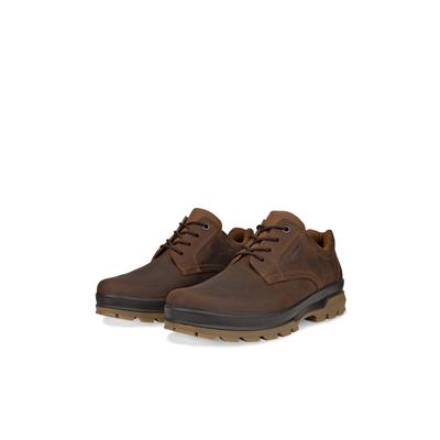 Outdoorschuh ECCO "ECCO RUGGED TRACK", Herren, Gr. 48, Textil, braun (camelfarben), Nubukleder, Textil, Schuhe Outdoorschuh, Schnürschuh, Halbschuh mit Waterproof-Ausstattung