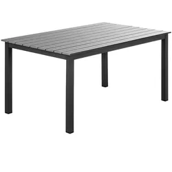 SOLAX-SUNSHINE Alu-Gartentisch "Genua", Grau-Anthrazit SE