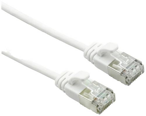 Roline 21.15.1701 RJ45 Patchkabel CAT 6a F/UTP 1.00m Weiß 1St.