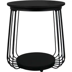 Beistelltisch GRANIA (DH 35x40 cm) - schwarz - DH 35x40 cm