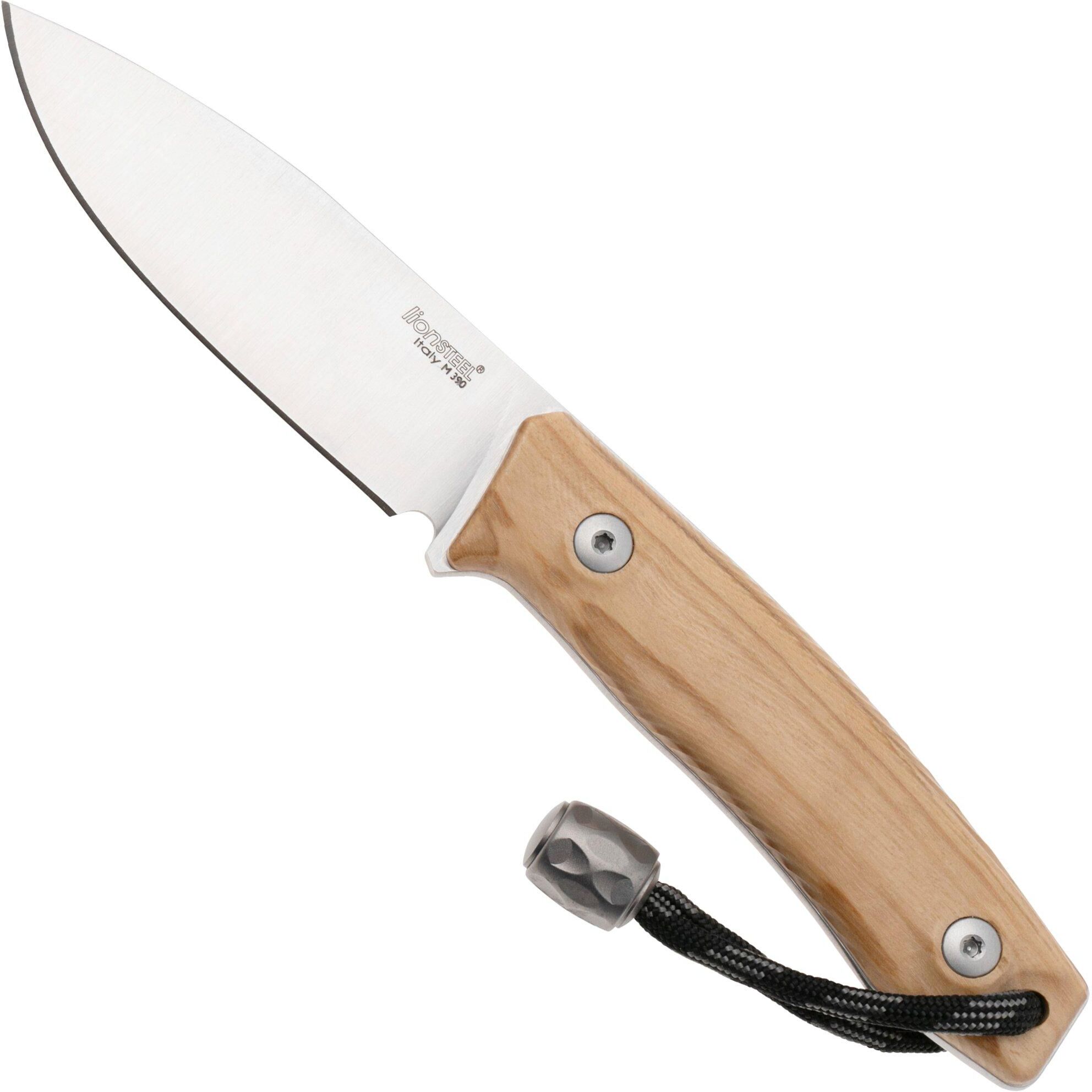 Lionsteel M1-UL legno d'ulivo, coltello fisso