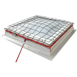 ABS DomeWeb Schutznetz 2x2m für Lichtkuppeln mit Aufkantung bis max. 1,5m