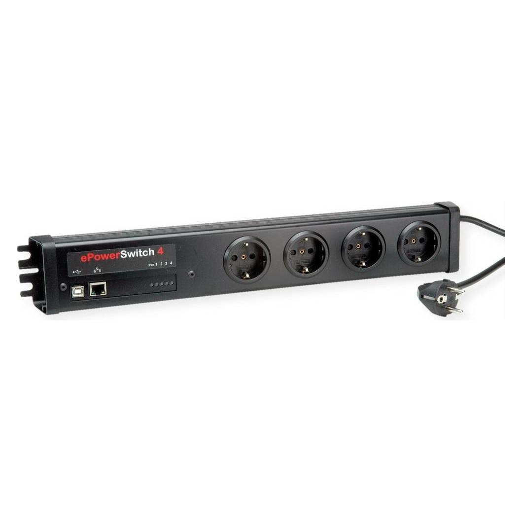 Neol ePowerSwitch-4+ D 19"/Office (Deutsch), USB (4x, CEE 7/3, 2 m) (EPS-4 R3-DE)