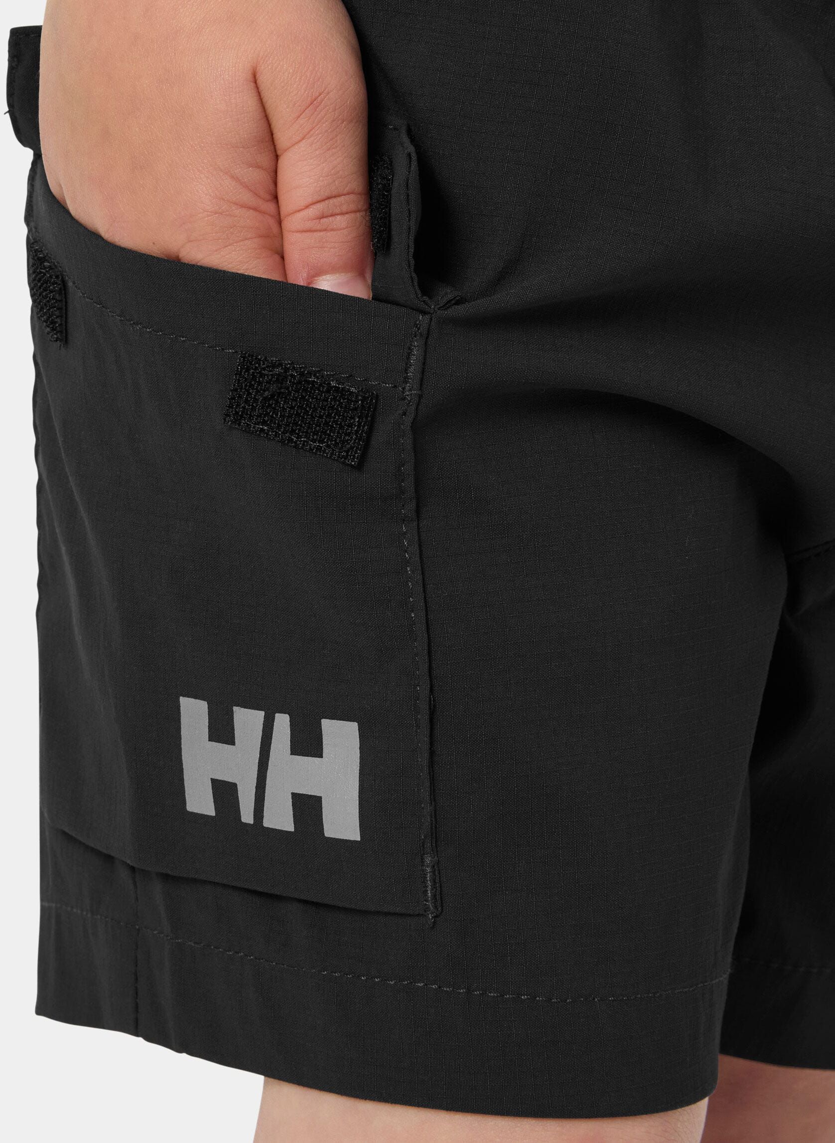 Helly Hansen Kids' Quick Dry Cargo Shorts - Black/Ebony - 6
