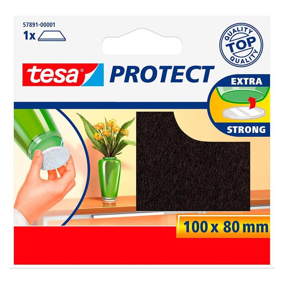 tesa PROTECT Filzgleiter rechteckig (Filzgleiter, 1 Stk.) (57891-00001-01)