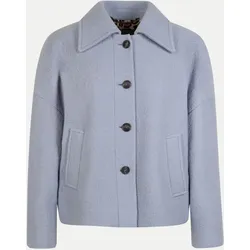 Woll-Kurzjacke im Caban-Look Blau 40