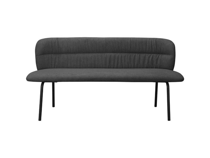 Mid.you Sitzbank Cork, Anthrazit, Metall, 160x78x55 cm, mit Rückenlehne, Esszimmer, Bänke, Sitzbänke