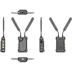 Hollyland Cosmo C2 - Wireless Videofunklösung mit 2 Sender und 1 Empfänger (1000 m), Wireless Transmitter, Schwarz