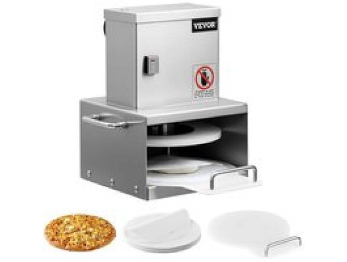 s=Presse à pâte électrique en acier inoxydable 15 cm avec réglage dépaisseur formeuse pizza pour cafés boulangeries