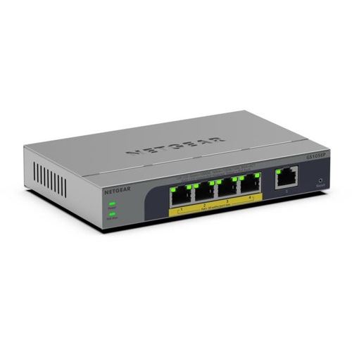 Netgear 5-PORT POE+ 1G PLUS SWITCH POE BUDGET 63 W FANLESS