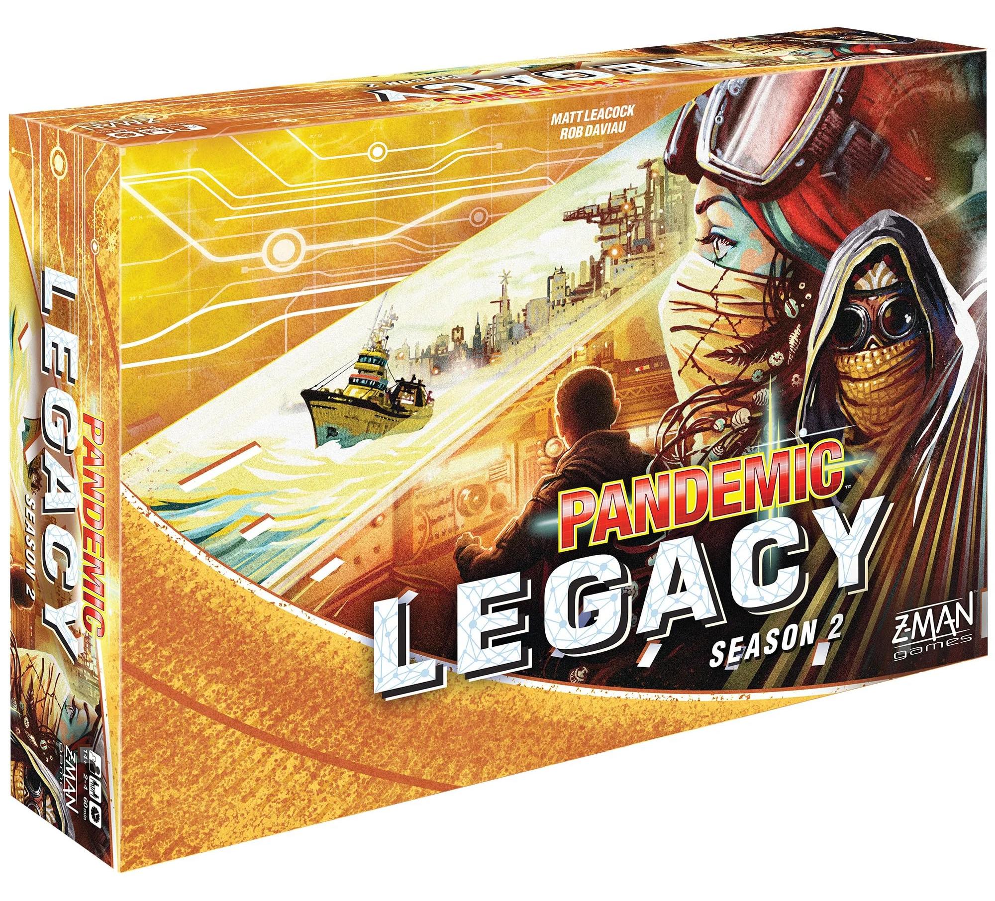 Pandemic Legacy Season 2 Gelb - kooperatives Strategiespiel ab 14 Jahren