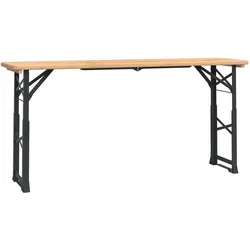 vidaXL Biertisch Klappbar 170x50x75/105 cm Massivholz Tanne