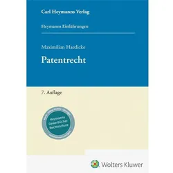 Patentrecht, Fachbücher von Maximilian Haedicke