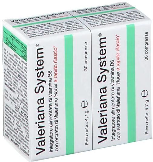 Valeriana system Integratore 30+30 Compresse
