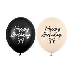 Partydeco Stabile Happy Birthday-Luftballons mit Schleifen, 30 cm, 50 Stück (50x) (67018843)