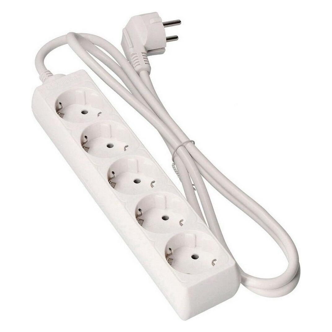 EDM Steckdosenleiste mit 5 Steckdosen ohne Schalter 41035 Schuko (3 m) (220 - 250 V) (45271606)