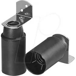 HGM 3230419 - Lampenfassung E14, Kunststoff, schwarz