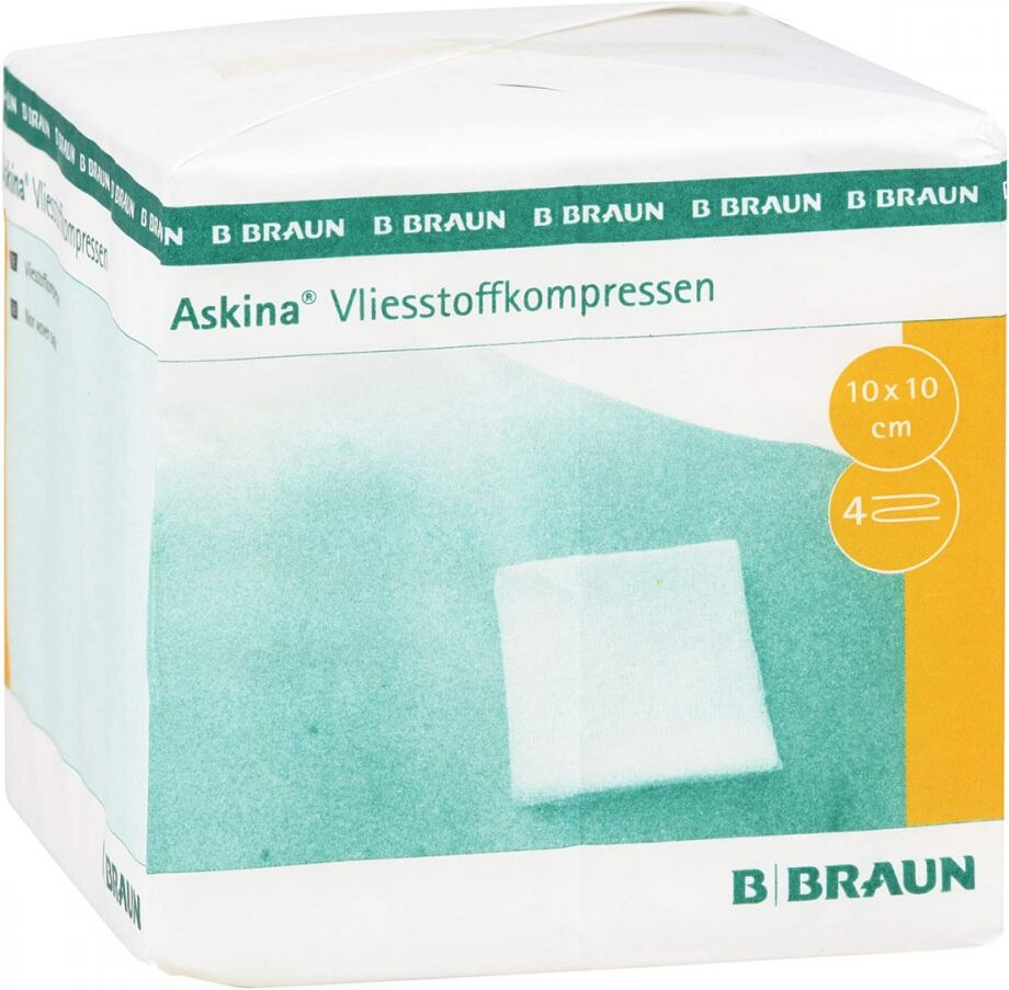 Askina Vliesstoffkompr.10x10 cm unsteril 4fach