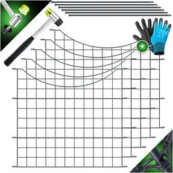Kesser, Gartenzaun, Teichzaun Gartenzaun Steckzaun Komplettset Metall Zaunelement