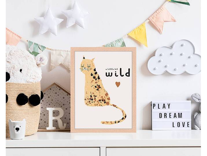 Bild A Little Bit Wild 33 x 43cm Multicolor