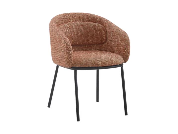 Design Stuhl „Florenzo“ mit Armlehnen Terracotta Invicta Interiors