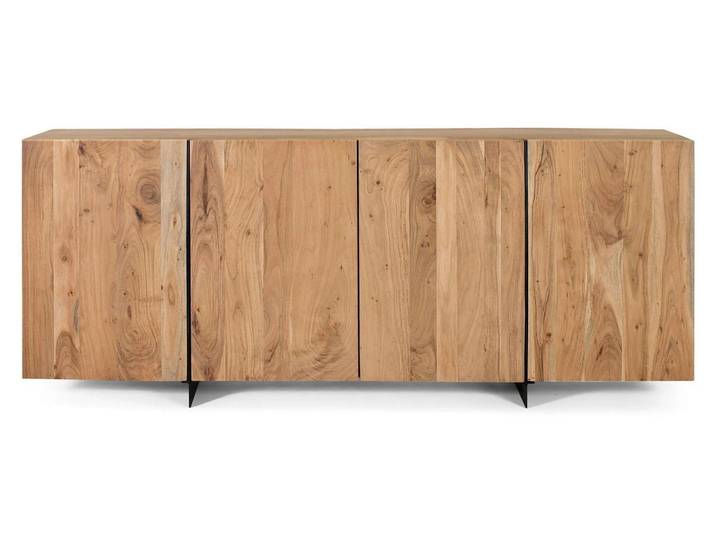 Buffet Larvik en bois d'acacia\, 80 cm x 200 cm x 40 cm\, Giner y Colomer